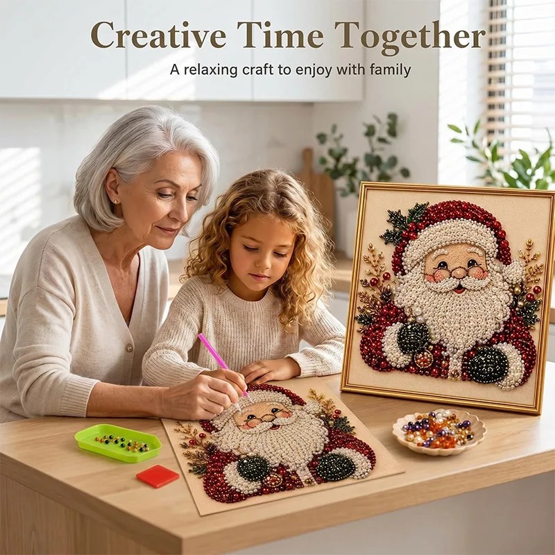 Resin Craft Kit - Kerst Parel Diamant Schilderkunst Set Met
