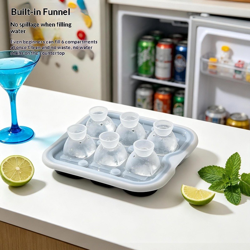 Levendige stereo-ijsblokjesvor - Silicone Mold Tray recensie en prijs