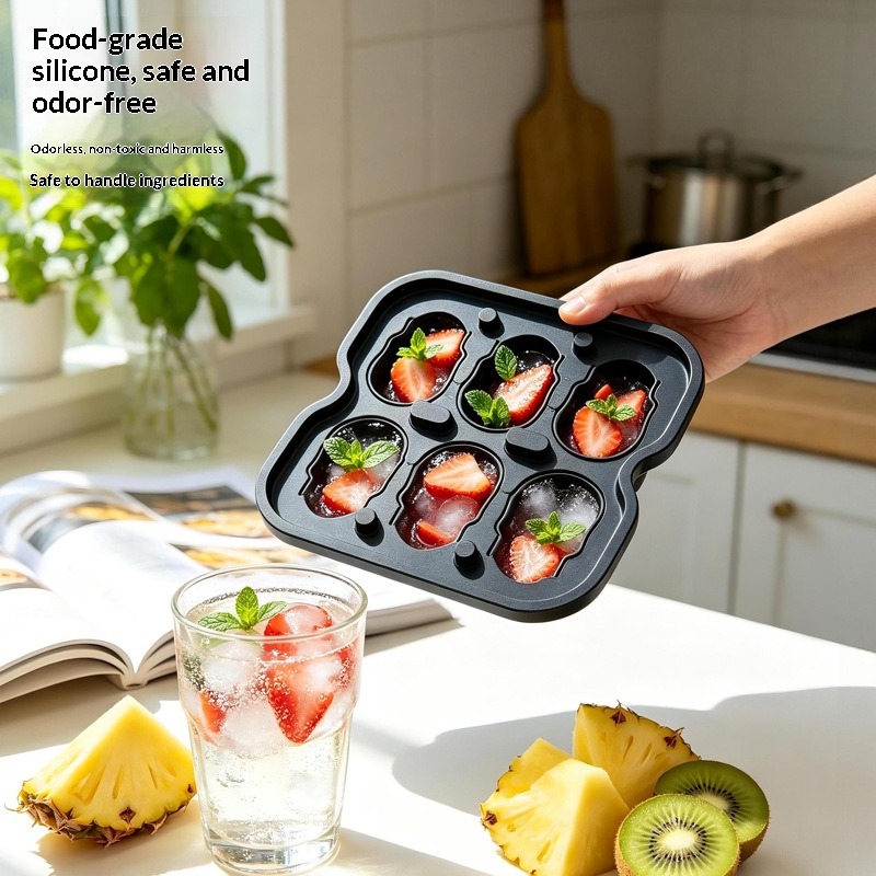 Levendige stereo-ijsblokjesvor - Silicone Mold Tray recensie en prijs