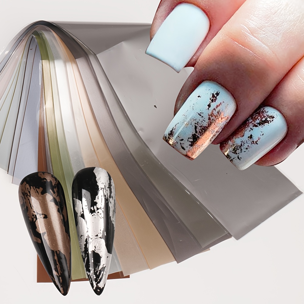10 soorten matte metallic nage - Gold Foil Flakes recensie en prijs