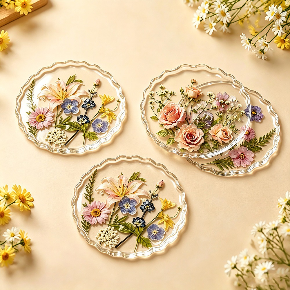 DIY Kristal Epoxyhars Coaster  - Flower Preservation Resin recensie en prijs